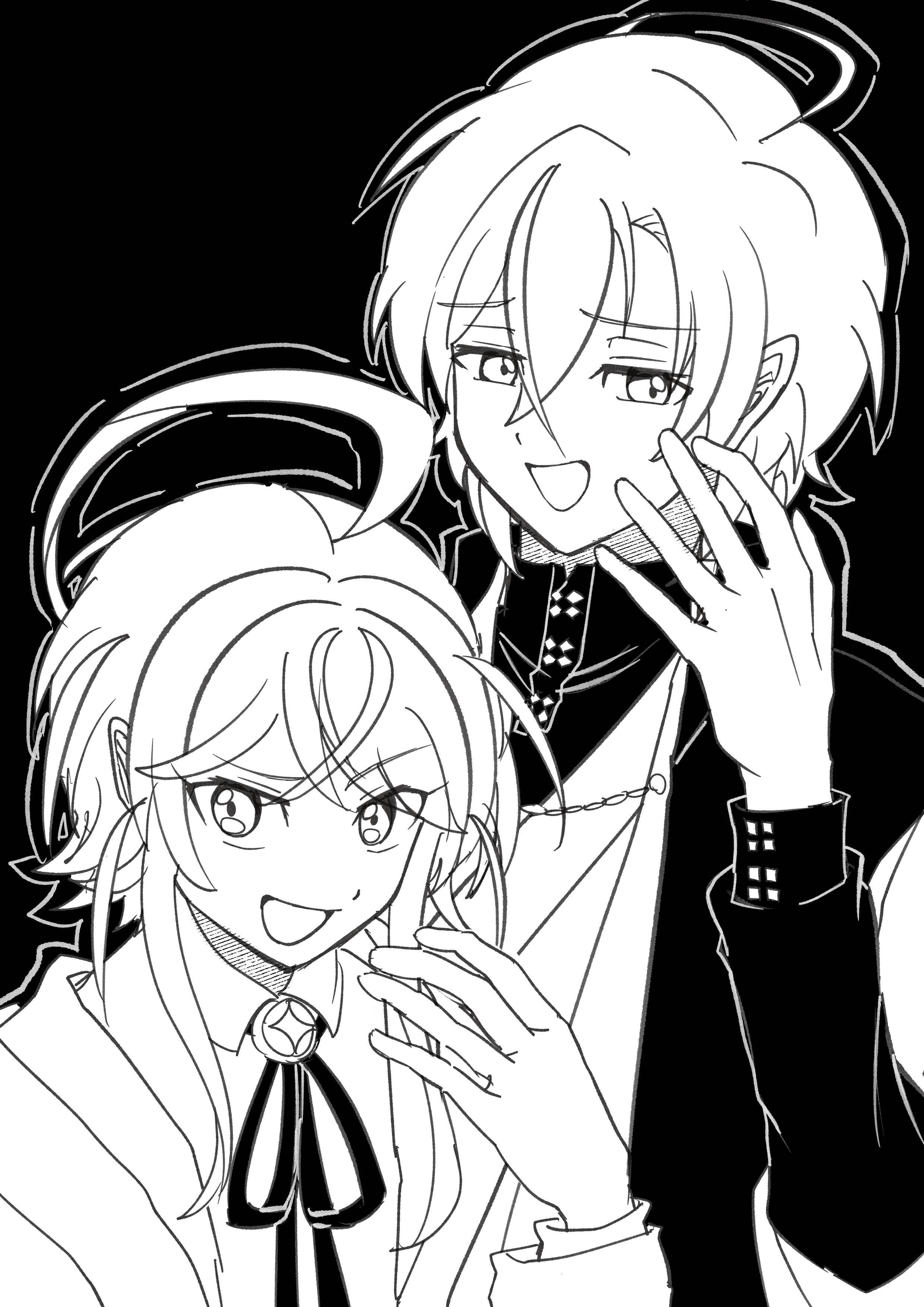 からかうふたり