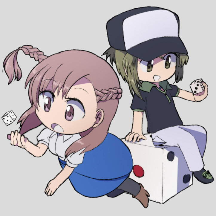 看護師（女）と放浪者（男）