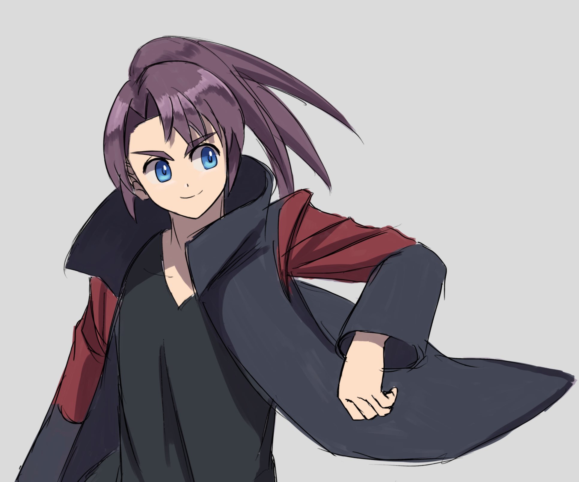 落書きの時にポニテで描きがち